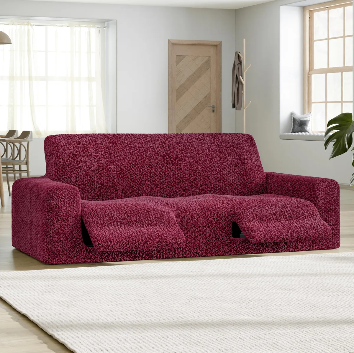 Recliner Sofa Slipcover - 1-Piece Furniture Protector - Form Fit, Machine Washable -VelvetCollection — image 7
