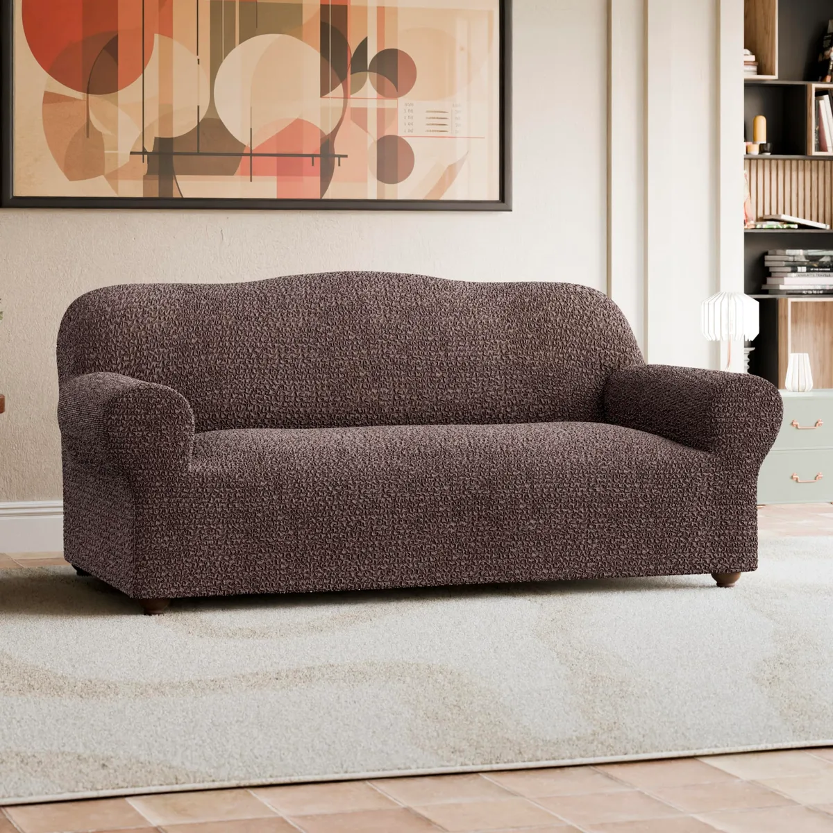 Sofa Slipcovers - 1-Piece Furniture Protector - Form Fit, Machine Washable - CottonRich Collection — image 13