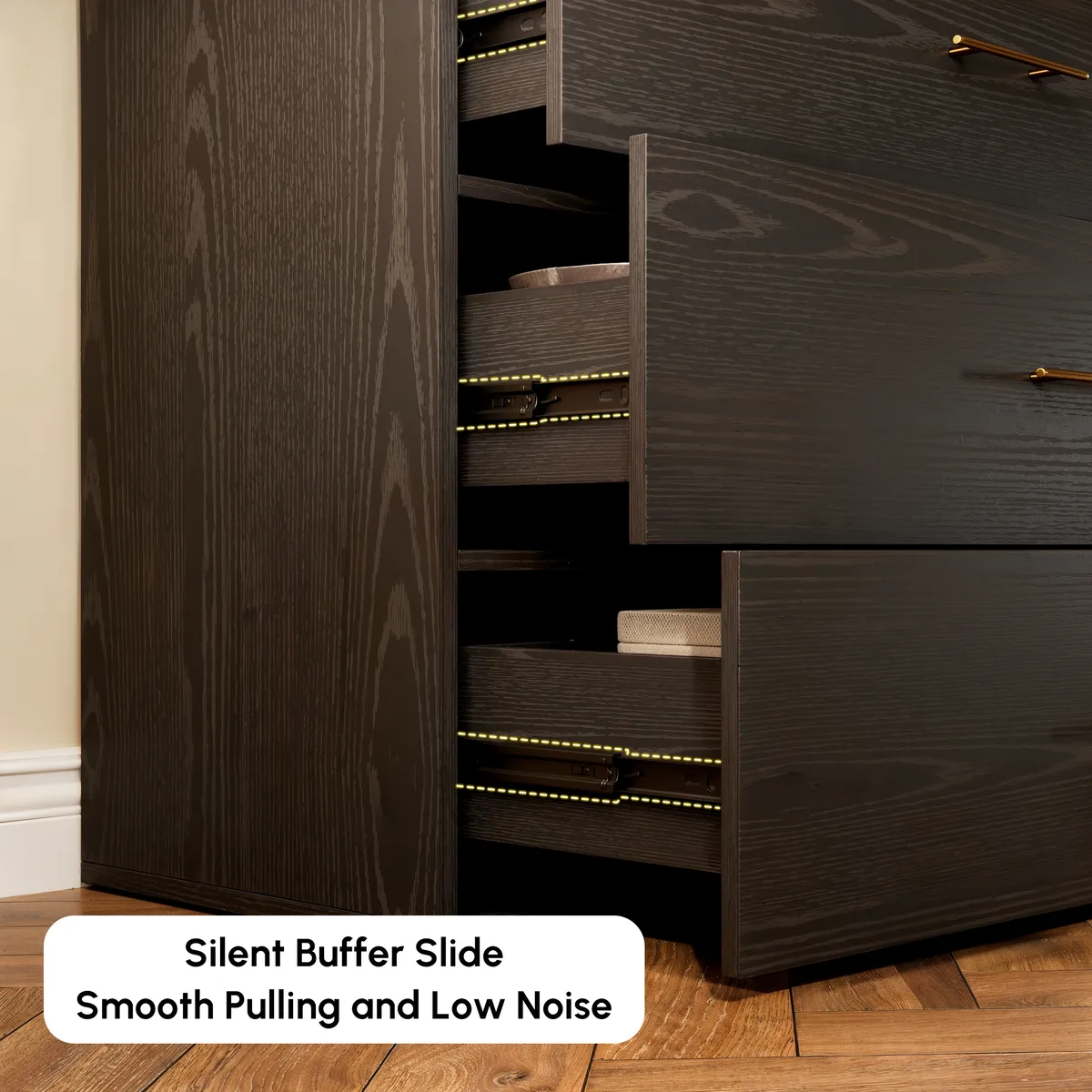 Arune 63" TV Stand with 6 Drawers Storage Chests — image 7