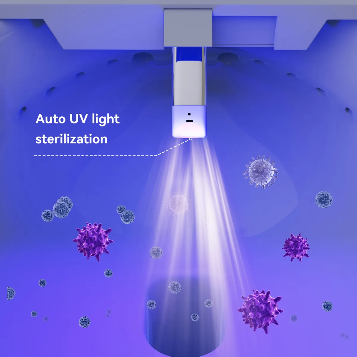 Automatic Wall-Mounted Smart Bidet Toilet with UV Sterilization and Dual Flush — image 6