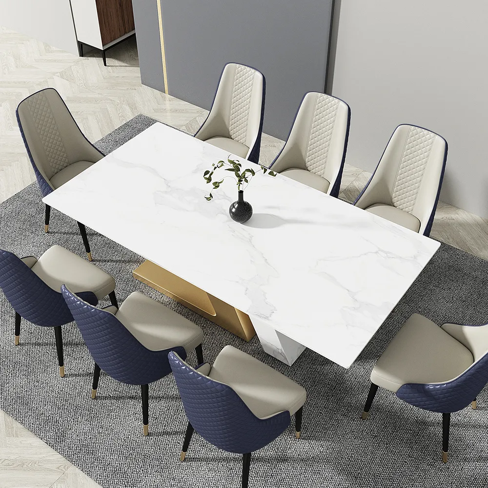 Diamic Black Faux Leather Dining Chairs with Upholstered — image 23
