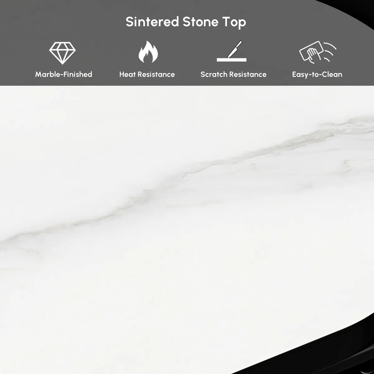 Velar Extendable Sintered Stone Top TV Stand with 3 Drawers(71"-114") — image 10