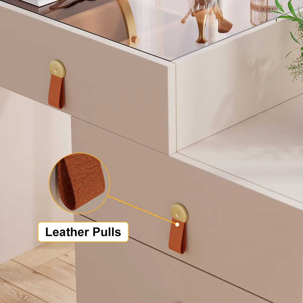 Extendable Makeup Vanity with Jewelry Storage Retractable — image 10