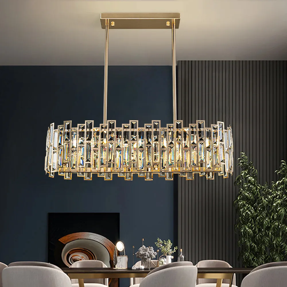 Clyvra 6-Light Kitchen Island Light Crystal Ceiling Light — image 2