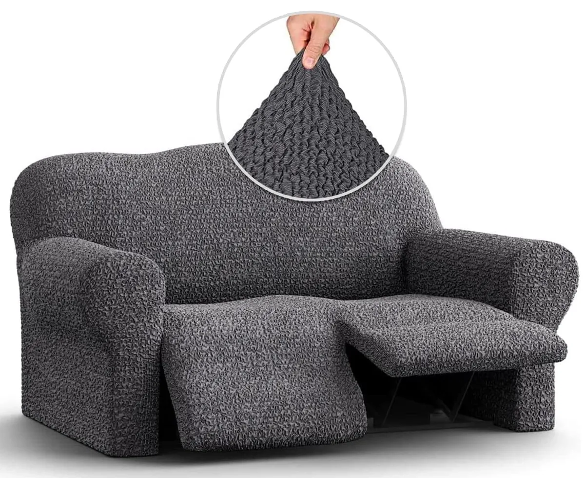 Recliner Loveseat Slipcover - 1-Piece Furniture Protector - Form Fit, Machine Washable - CottonRich Collection — image 9