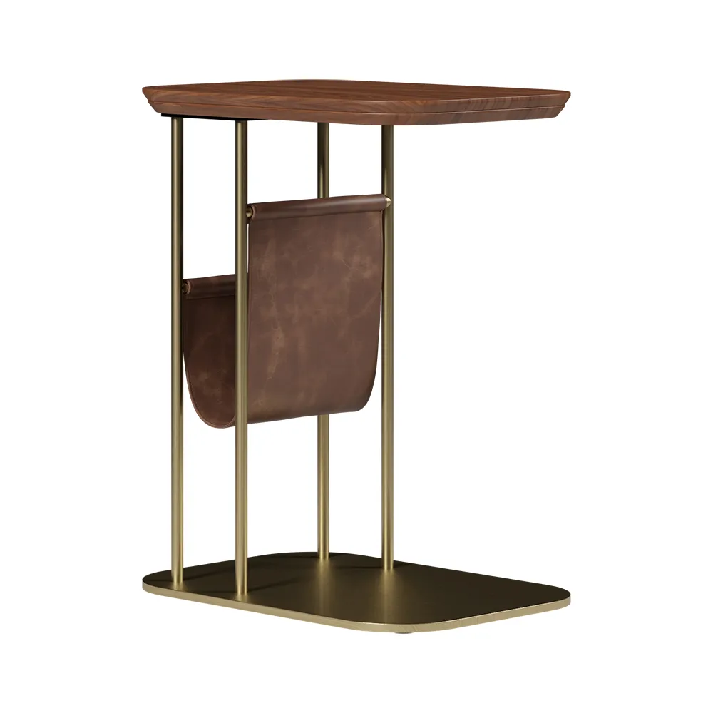 Modern Small C Shaped Rotating Side Table — image 17