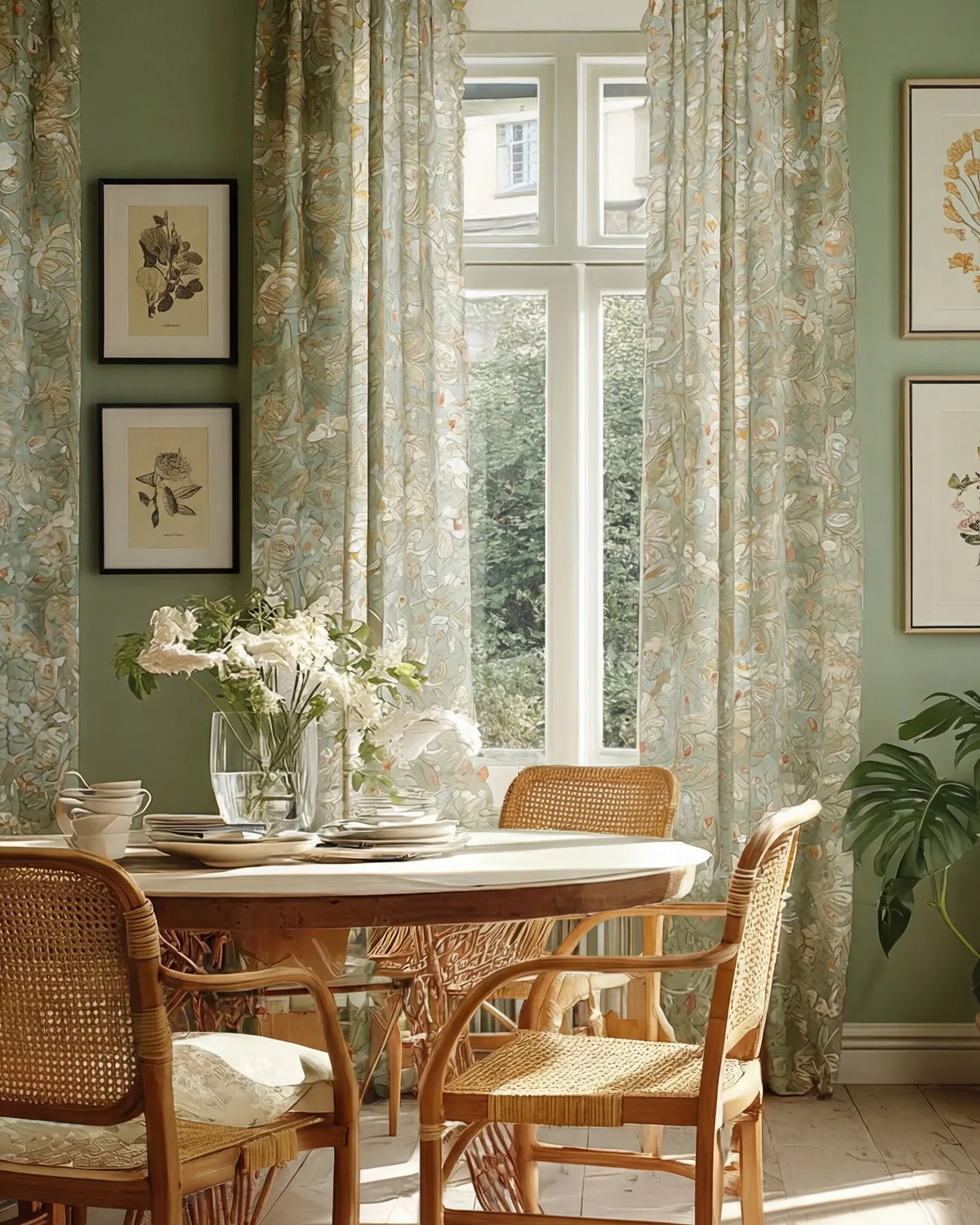 Awake Floral Patterned Sheer Custom Curtain — image 4