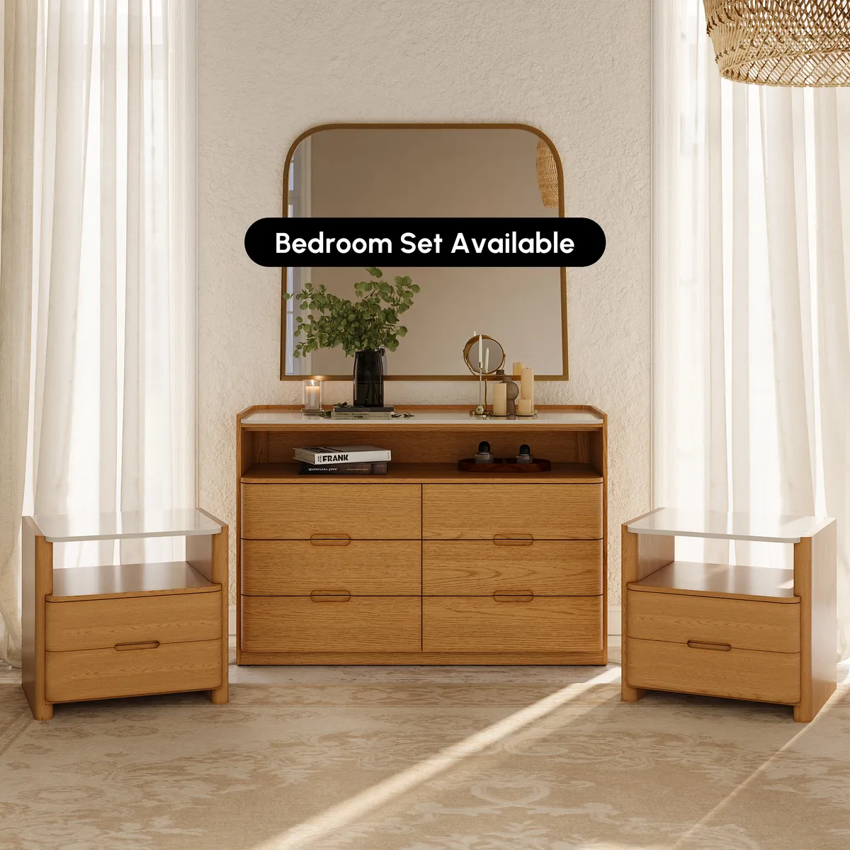 Arvona 47" 6-Drawer Dresser with Sintered Stone Top — image 9