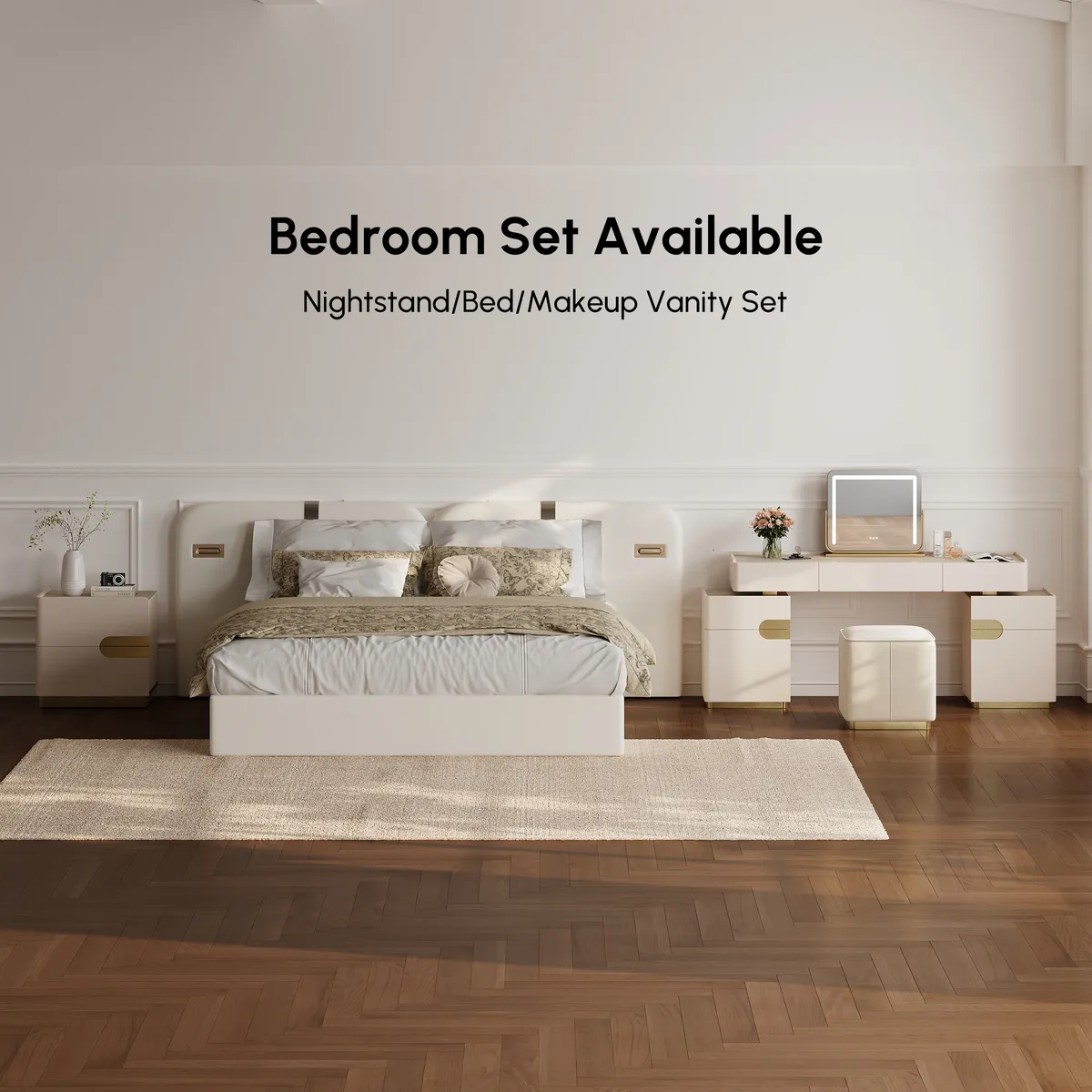 Horva King Faux Leather Platform Bed — image 13