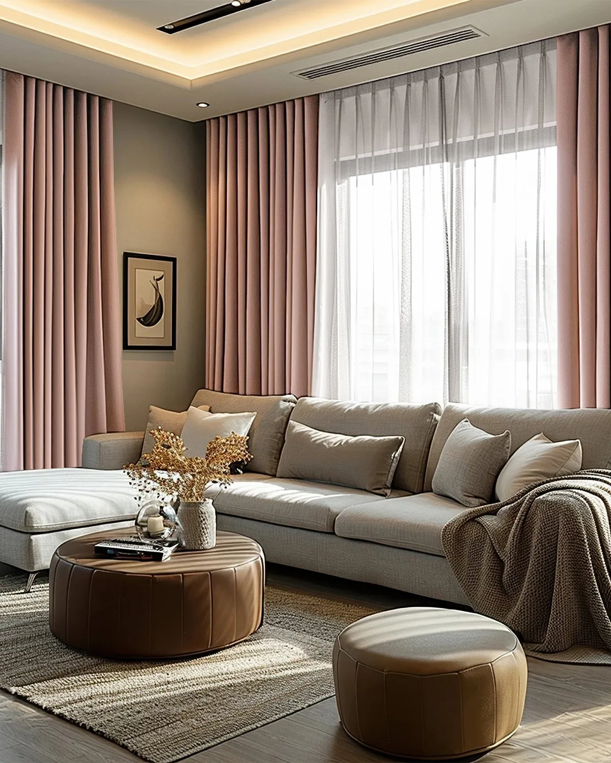 Victoria 4 Layers OEKO Heavyweight Soundproof Thermal 100% Blackout Linen Custom Curtain — image 4