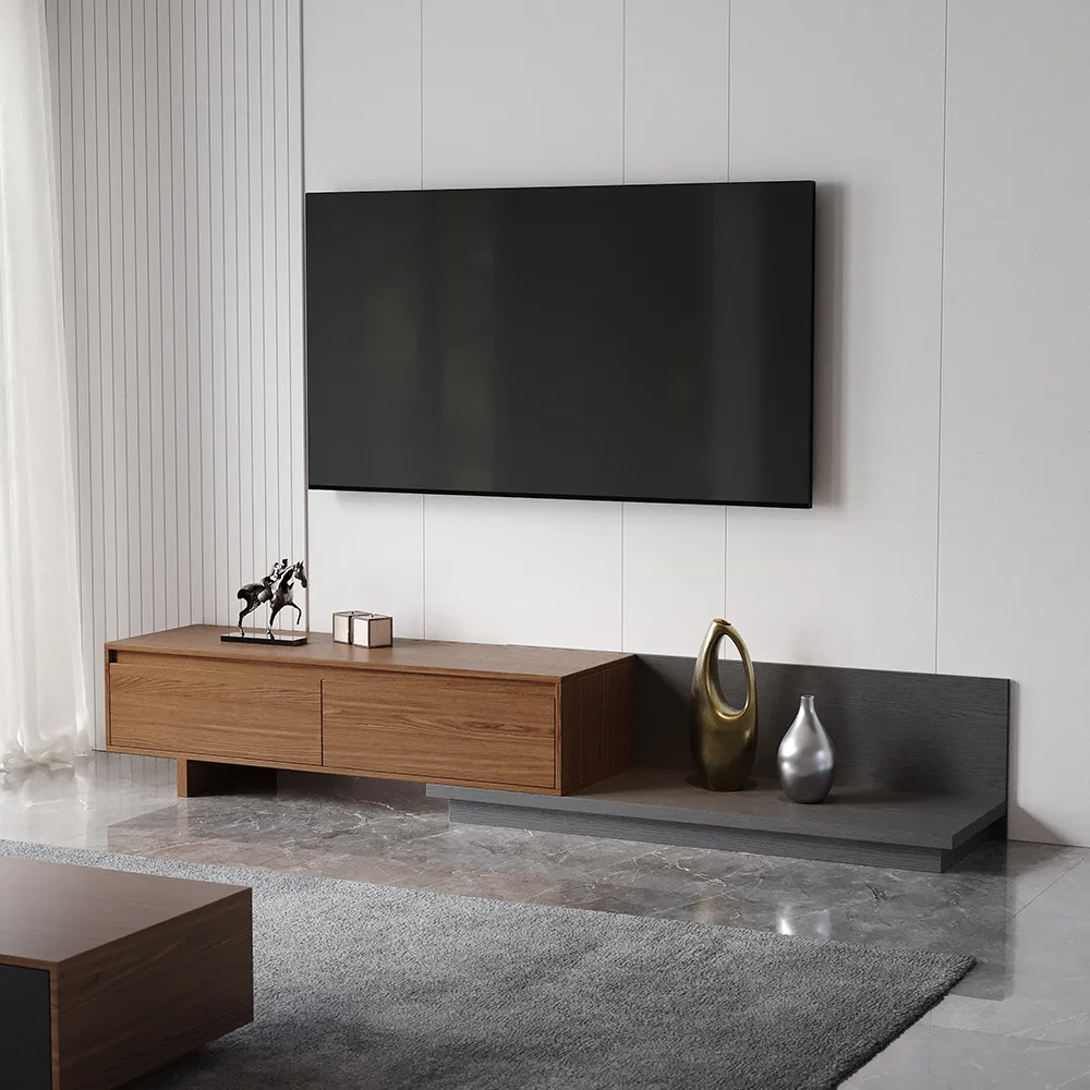 Fero Minimalist Retracted & Extendable TV Stand — image 3