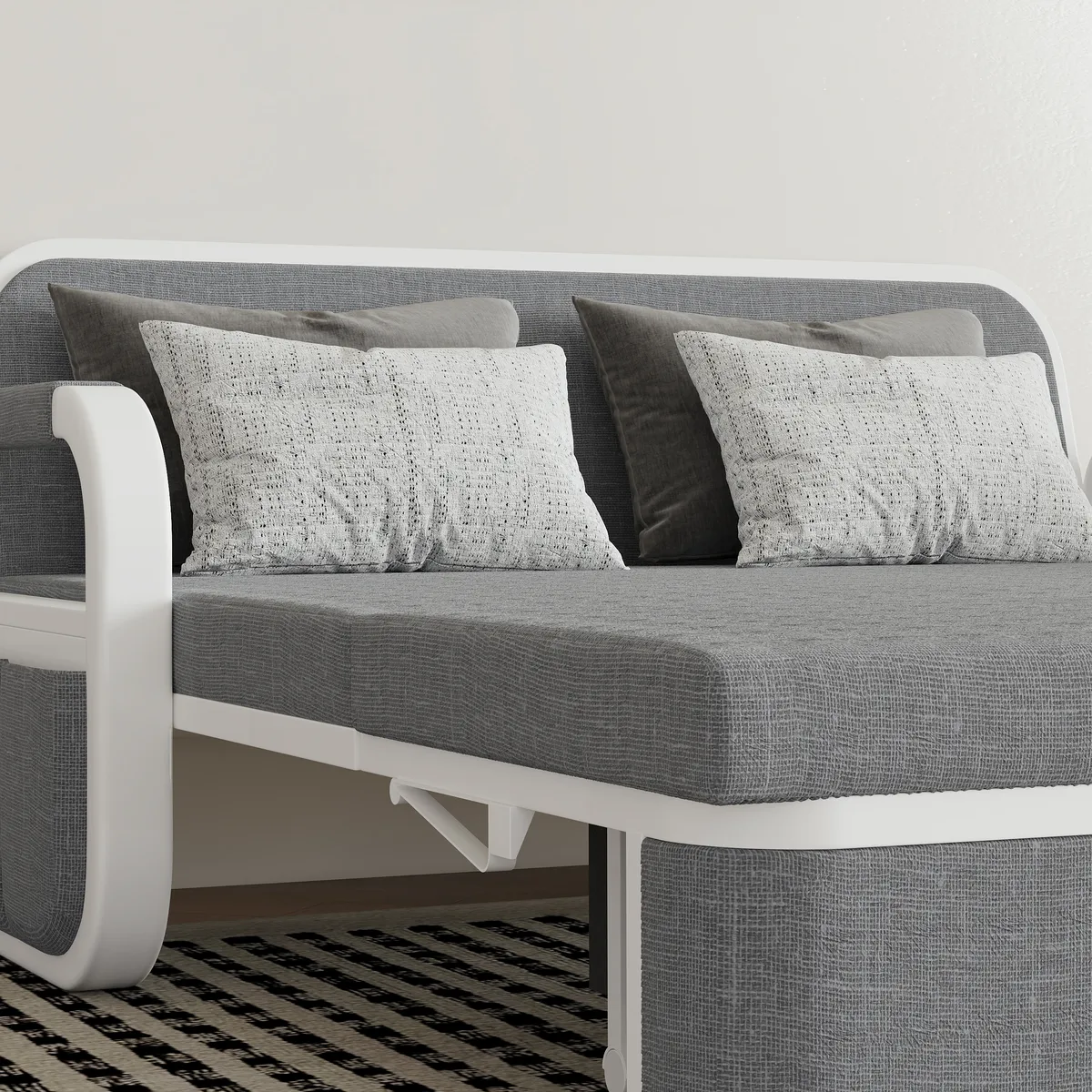 Deep Gray Queen Size Daybed with Storage & Trundle — image 18