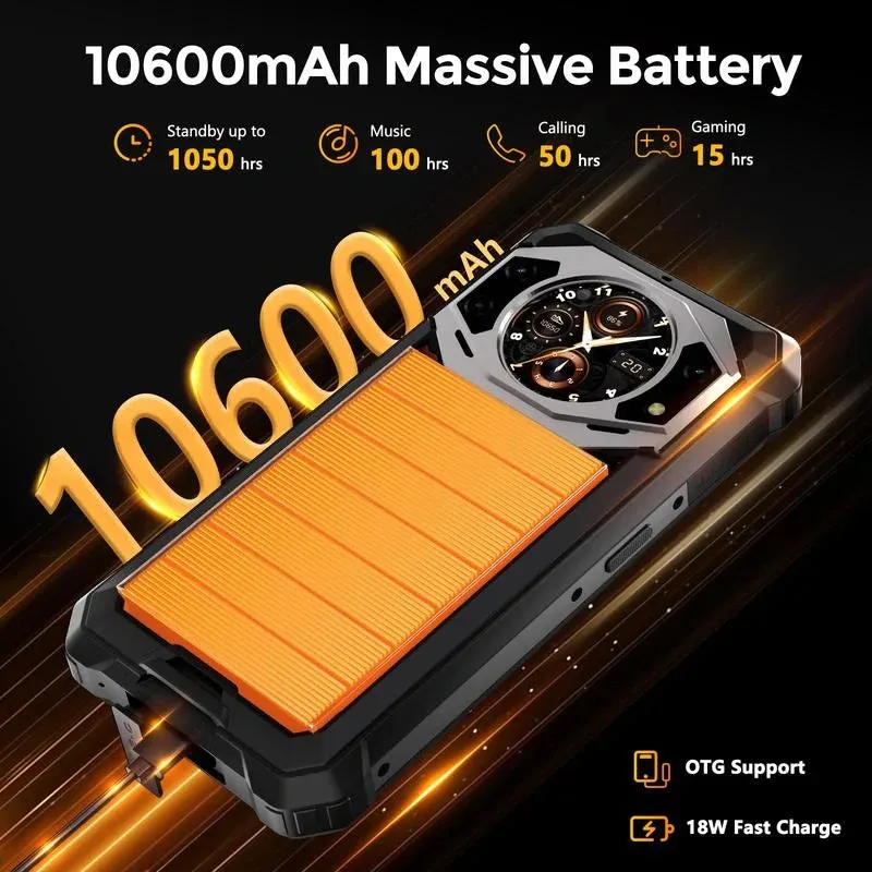 FOSSiBOT F101 PRO 15GB+128GB 5.45-Inch Main & 1.32-inch Innovative & Multifunction Rear Display 10600mAh Hac NFC Rugged Phone — image 5