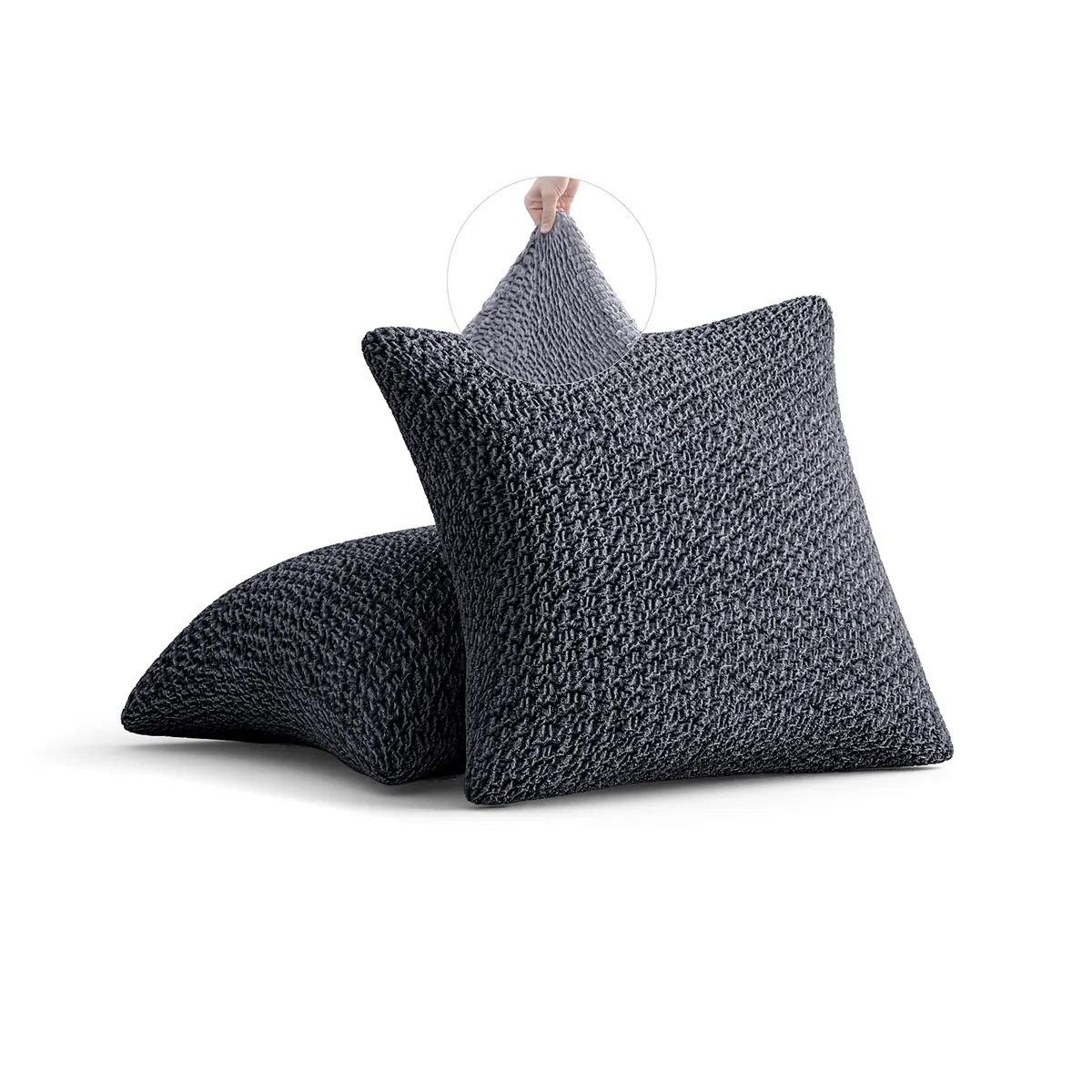 Pillow Slipcovers - 1-Piece Furniture Protector - Form Fit, Machine Washable -VelvetCollection — image 5