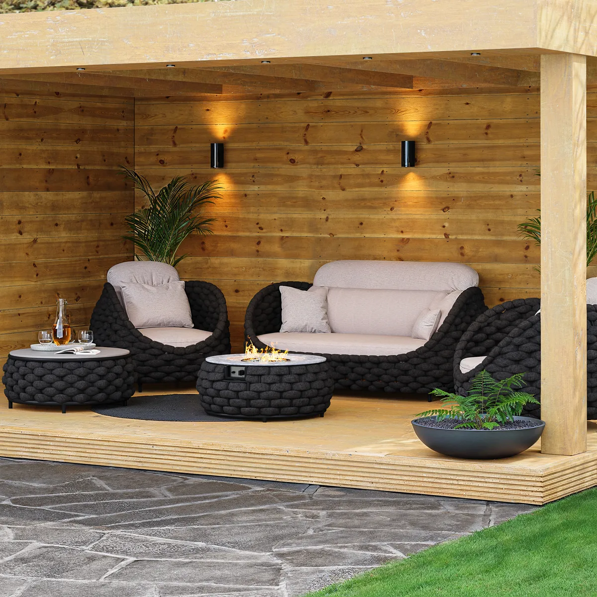 Cocaro Outdoor 27" Propane Smokeless Round Fire Pit Table — image 24
