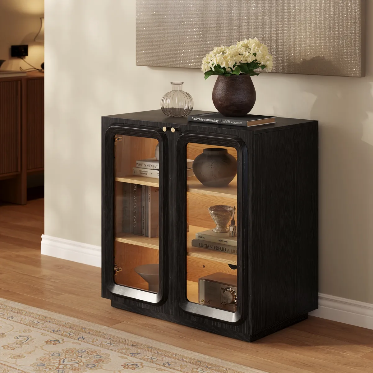 94" TV Stand with Chest Cabinet with Storage — image 2