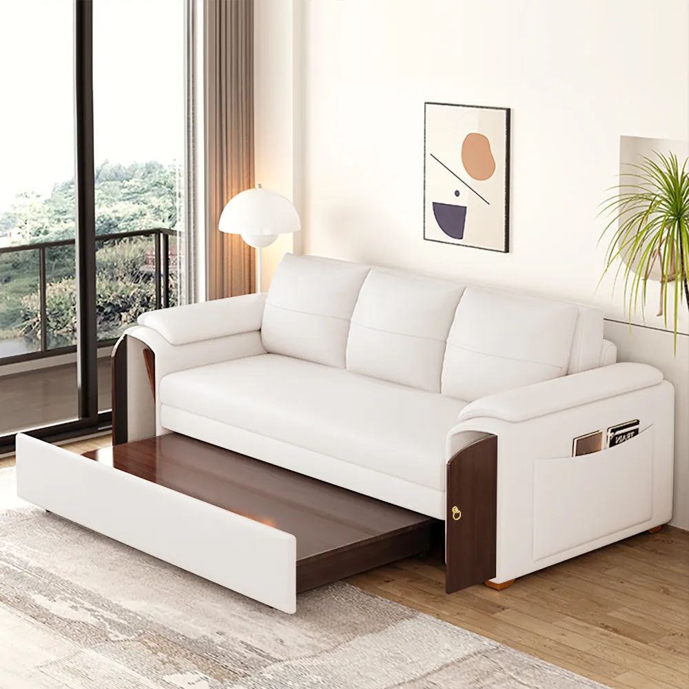 94.5" Pull Out Sofa Bed Convertible Sleeper with Lift-top Coffee Table — image 16