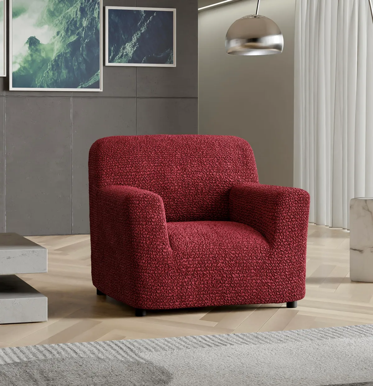 Armchair Slipcovers - 1-Piece Furniture Protector - Form Fit, Machine Washable -MicrofibraCollection — image 16