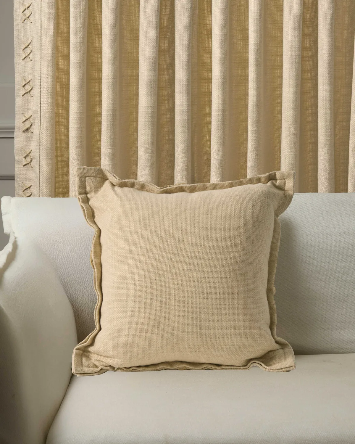 Arden Textured Yarn Stitched Throw Pillowcase — image 10
