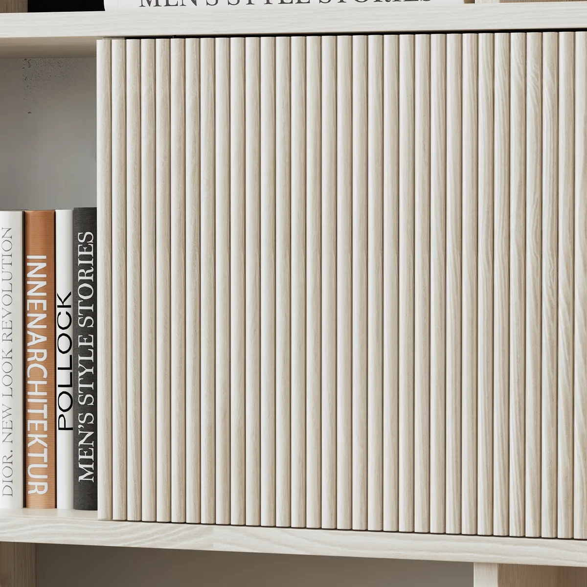 5-Shelf Walnut Bookshelf Etagere Tall Bookcase for Home & Office (72.8" High) — image 16