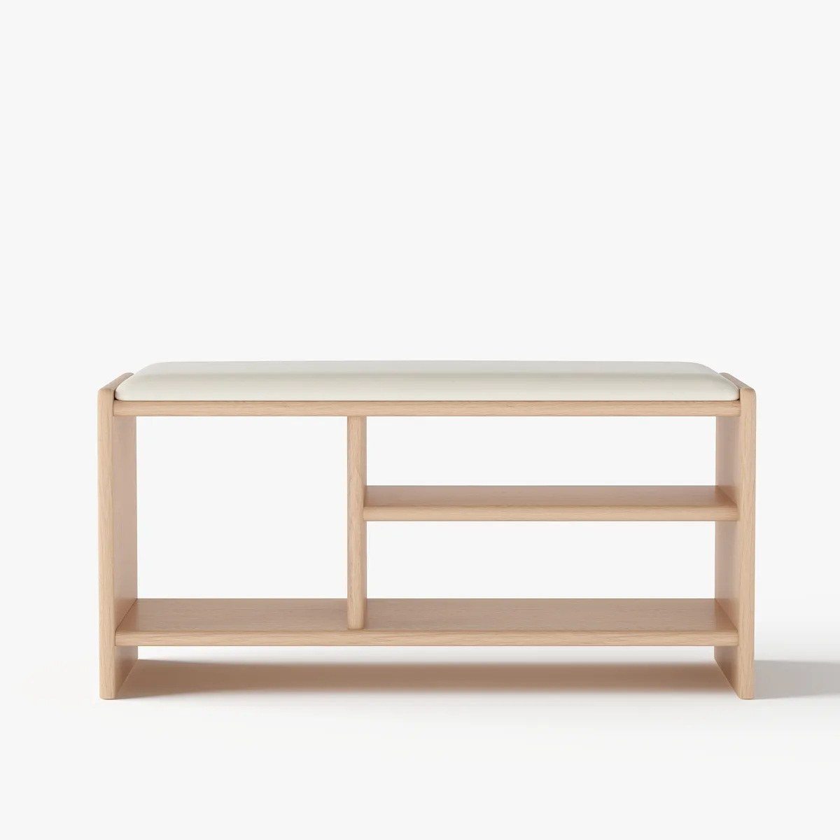Modern Leather Upholstered Entryway Bench Shoe Storage — image 19