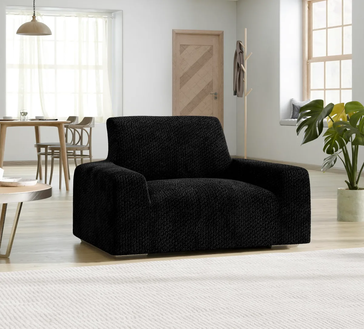 Armchair Slipcovers - 1-Piece Furniture Protector - Form Fit, Machine Washable -VelvetCollection — image 8