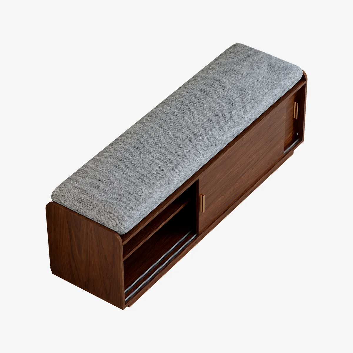 2 Doors Shoe Storage Entryway Bench — image 16