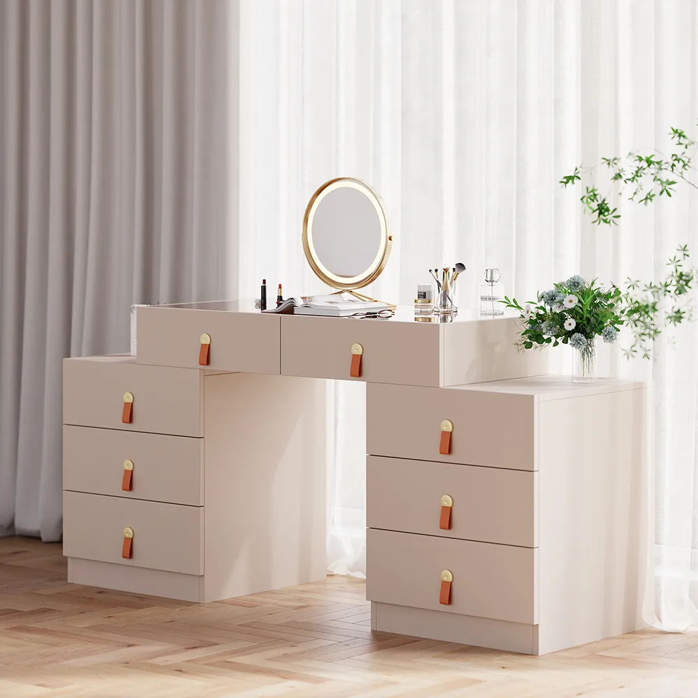 Extendable Makeup Vanity with Jewelry Storage Retractable — image 6