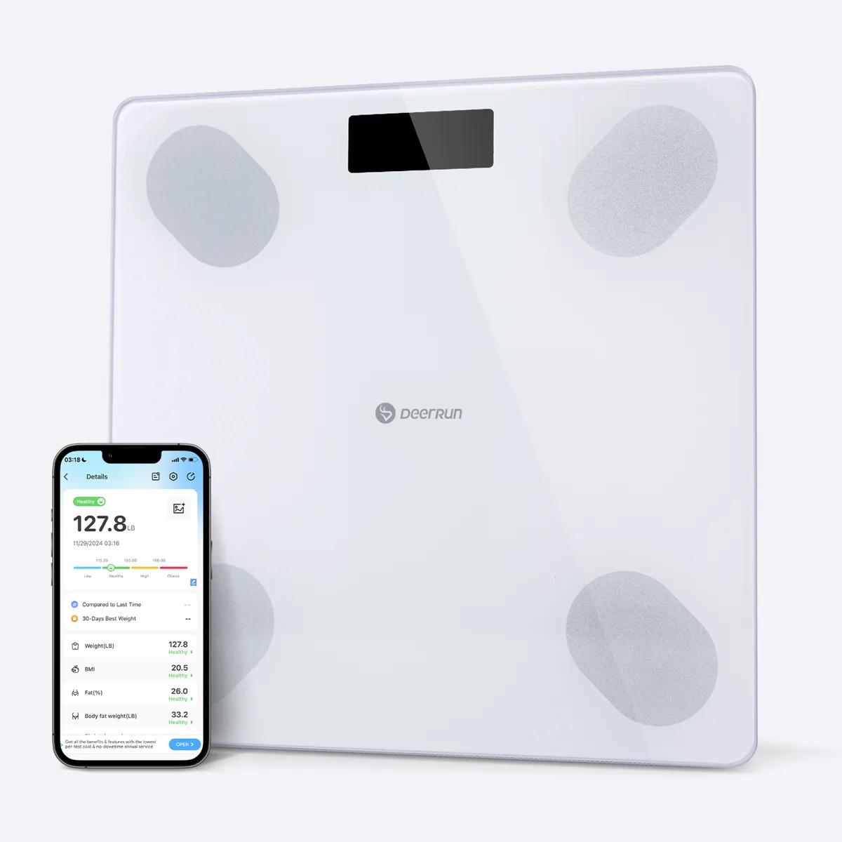 Smart Scale for Body Weight, FSA HSA Eligible