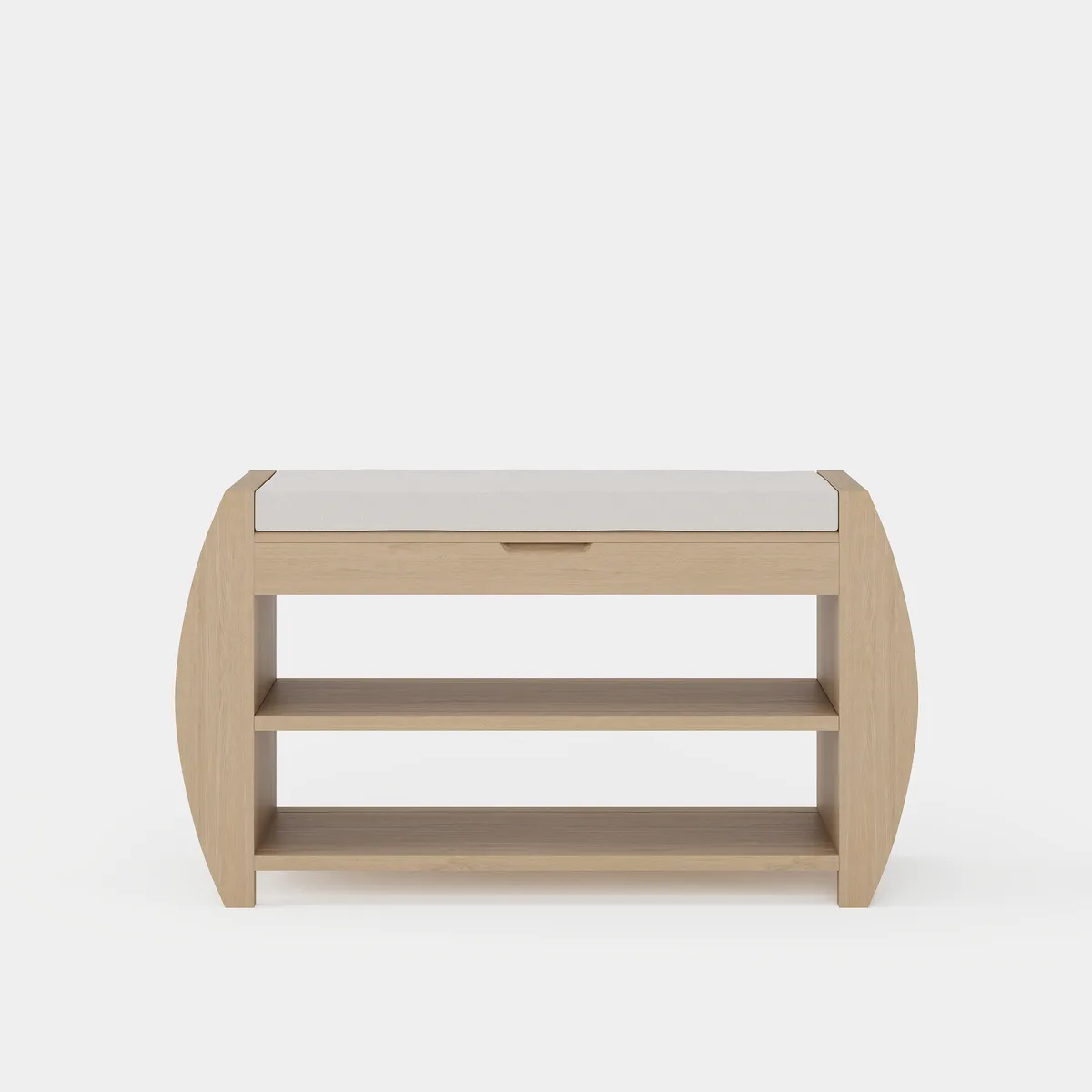 Shoe Storage Entryway Bench Wooden Shoe Rack in Brown (32.3'') — image 27