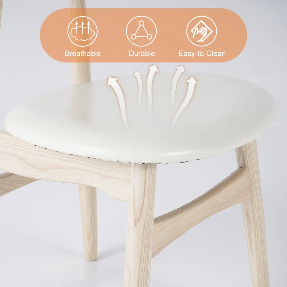 Dining Table Set 55"-87" Rectangle Extendable Whitewash Dining Table & — image 9