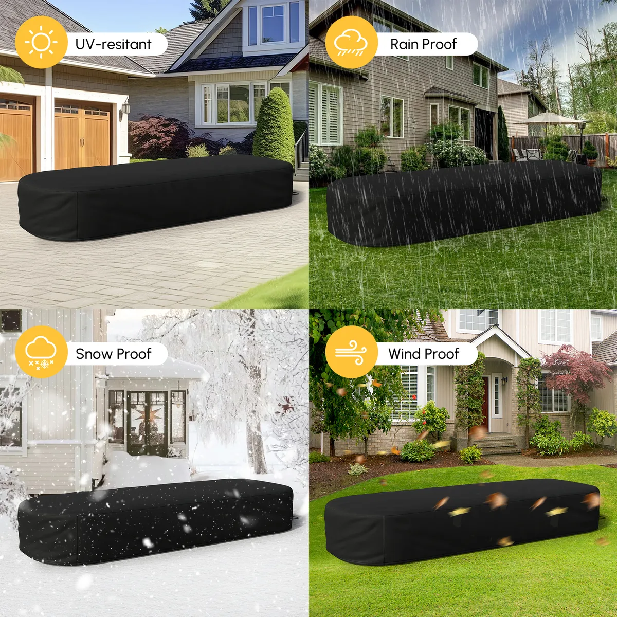Costra 600D Tough Canvas Waterproof Outdoor Lounge Chair Cover — image 5