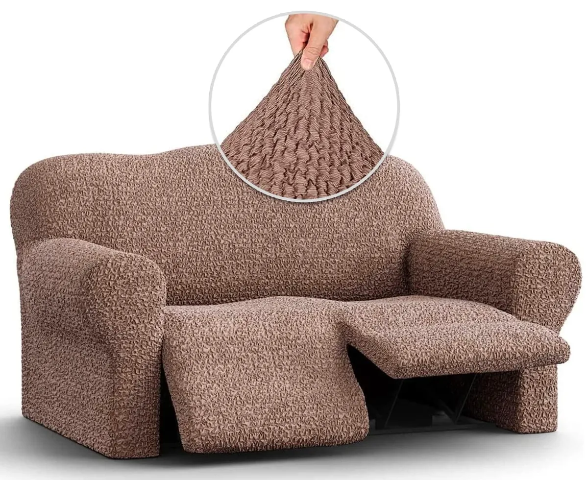 Recliner Loveseat Slipcover - 1-Piece Furniture Protector - Form Fit, Machine Washable - CottonRich Collection — image 11