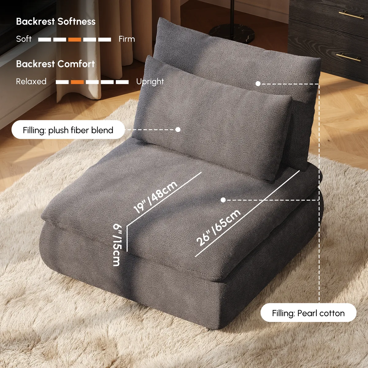 3-Piece Chenille Modular Sectional Sofa with Hidden Storage — image 20