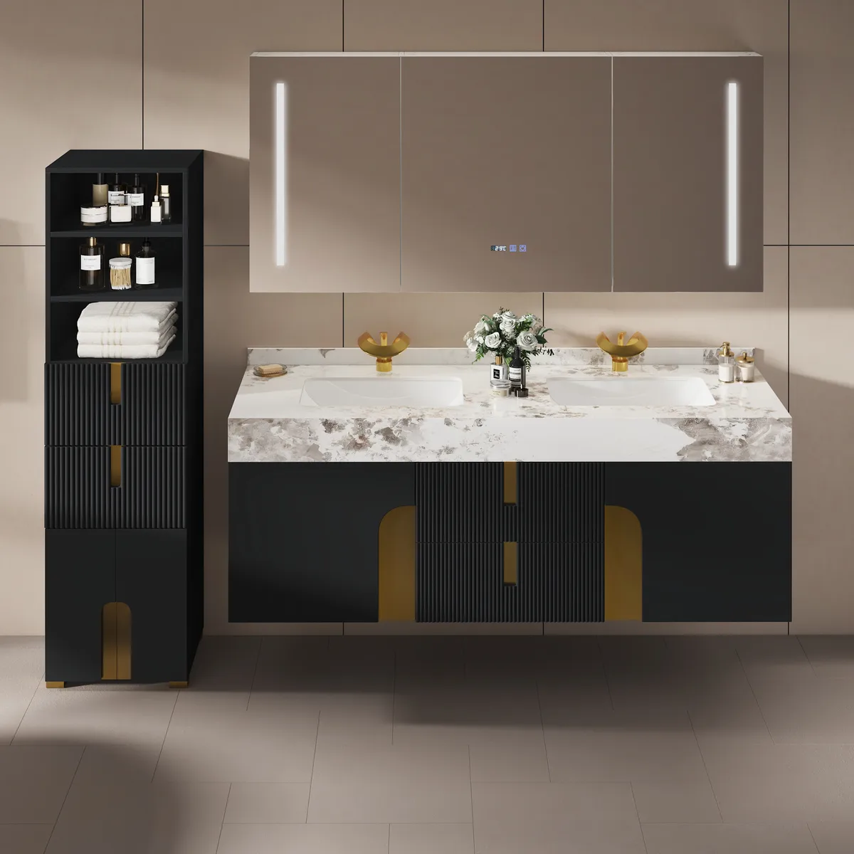 Artis 36" Single Bathroom Vanity & 59" Bathroom Storage Cabinet Set — image 15