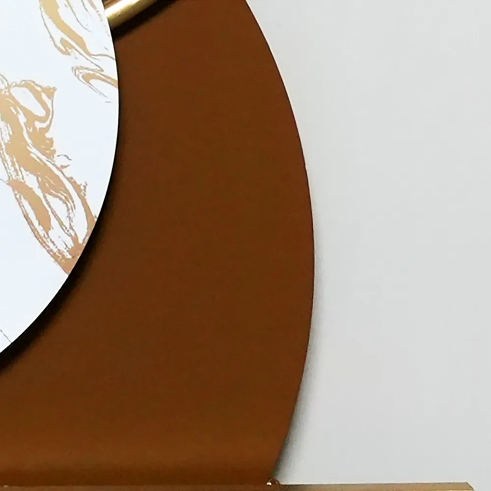 46.5" Modern Metal Wall Decor with Elegant Gold Ginkgo Leaf & Marble for Living Room — image 9