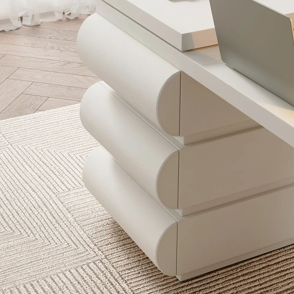 Humply Modern Minimalist Style L Shaped Desk Solid 60 Inch Executive Office Desk — image 7