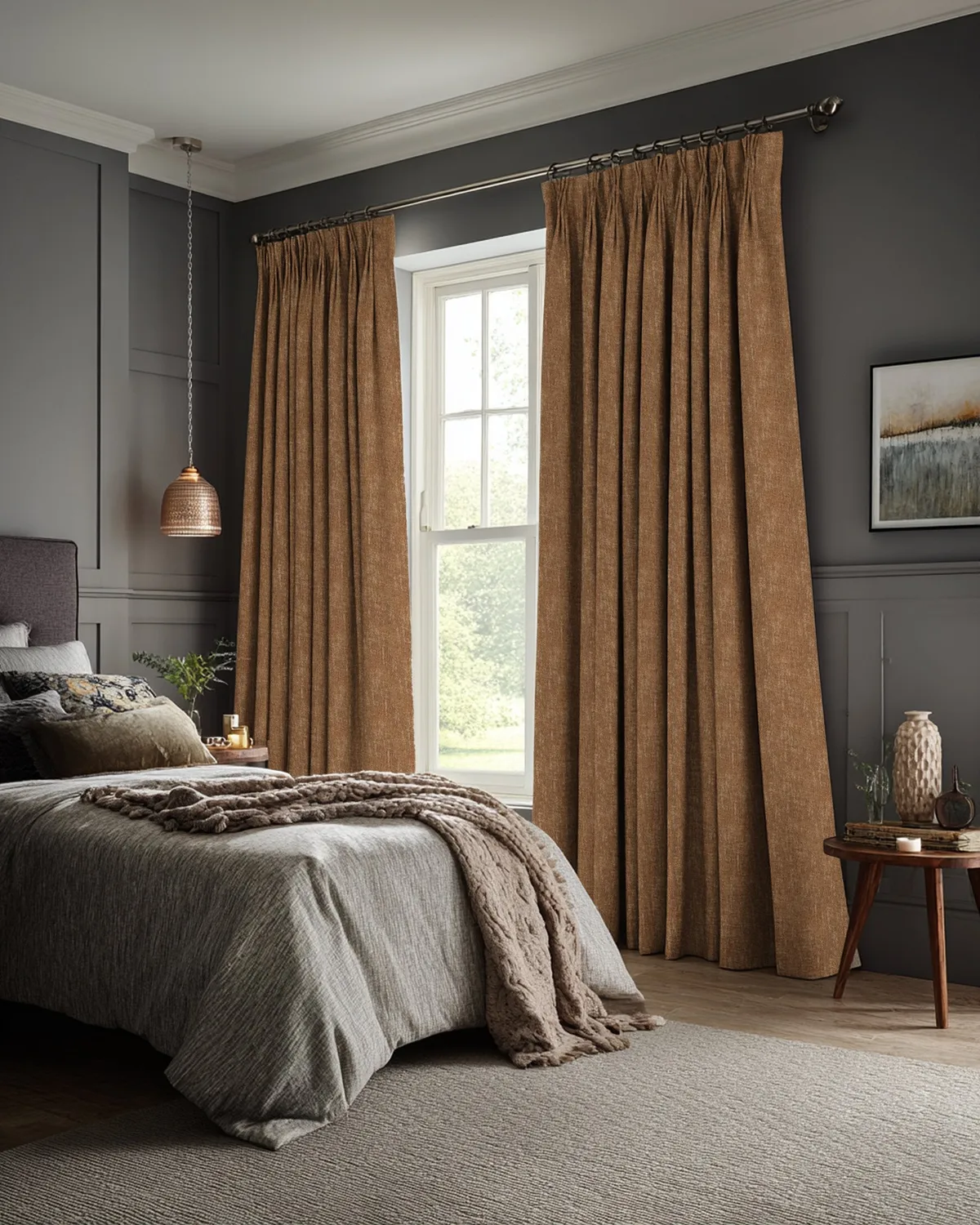 Kensington 100% Blackout OEKO Linen Look Smooth Lightweight Custom Curtain — image 5