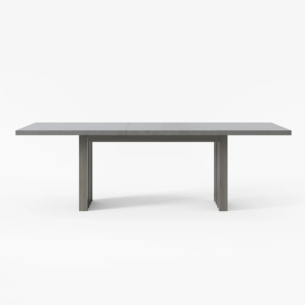11 Pieces Gray Aluminum Outdoor Patio Dining Set with Extendable Table and Woven Armchai — image 24