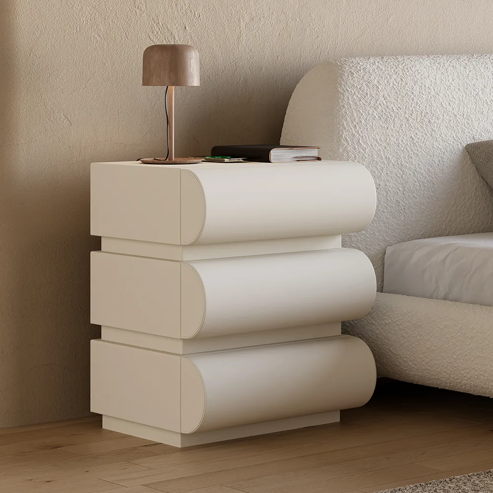 Bedroom Dresser & Vanity Desk Set 6-Drawer Dresser Chest & White Makeup Vanity Set — image 12