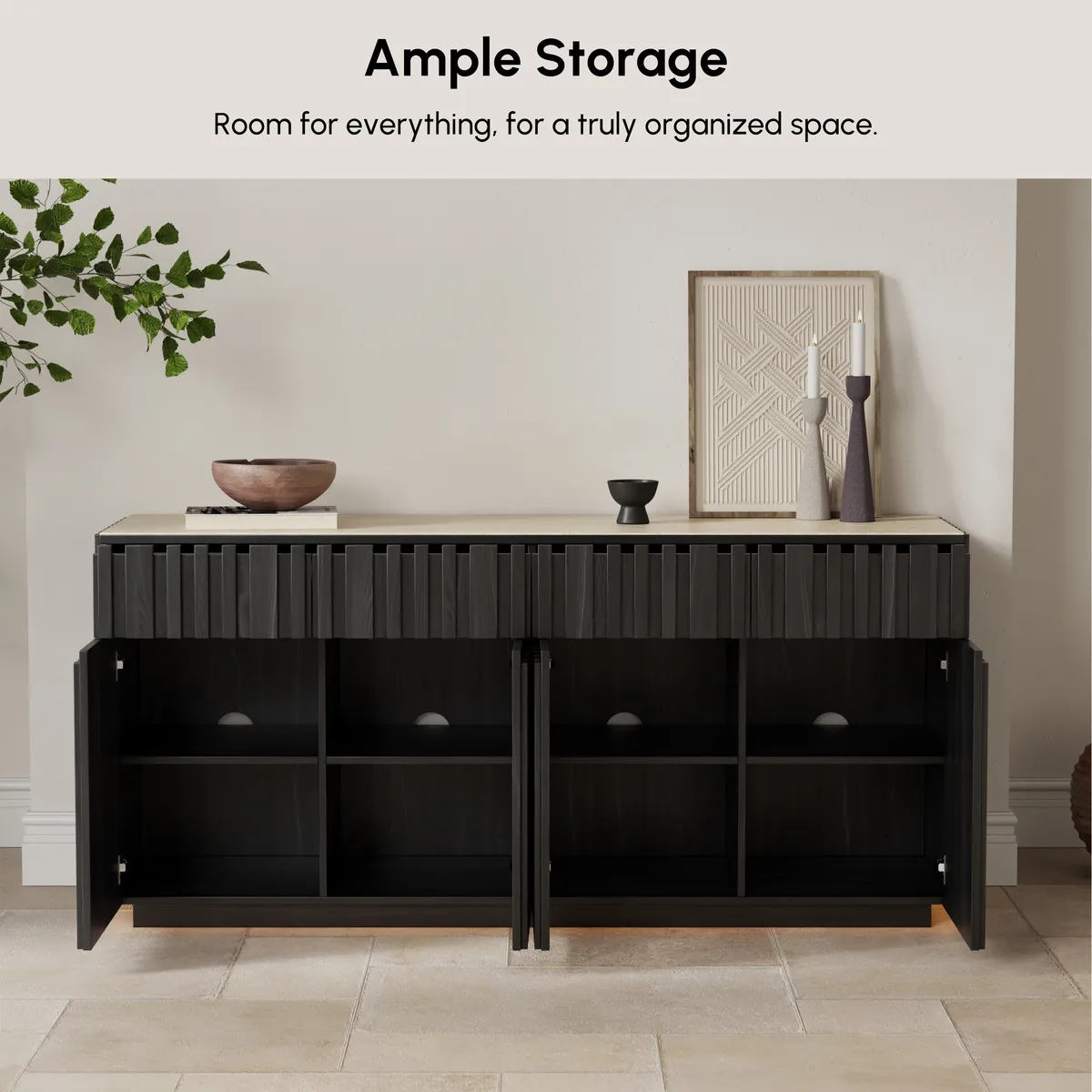 Aura 65" Ash Wood Slatted — image 8