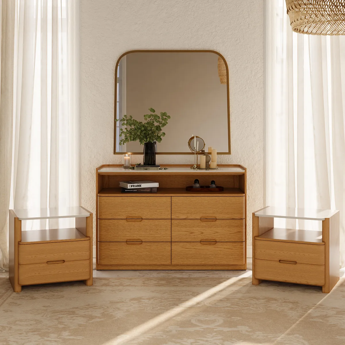 Arvona 47" 6-Drawer Dresser with Sintered Stone Top — image 4