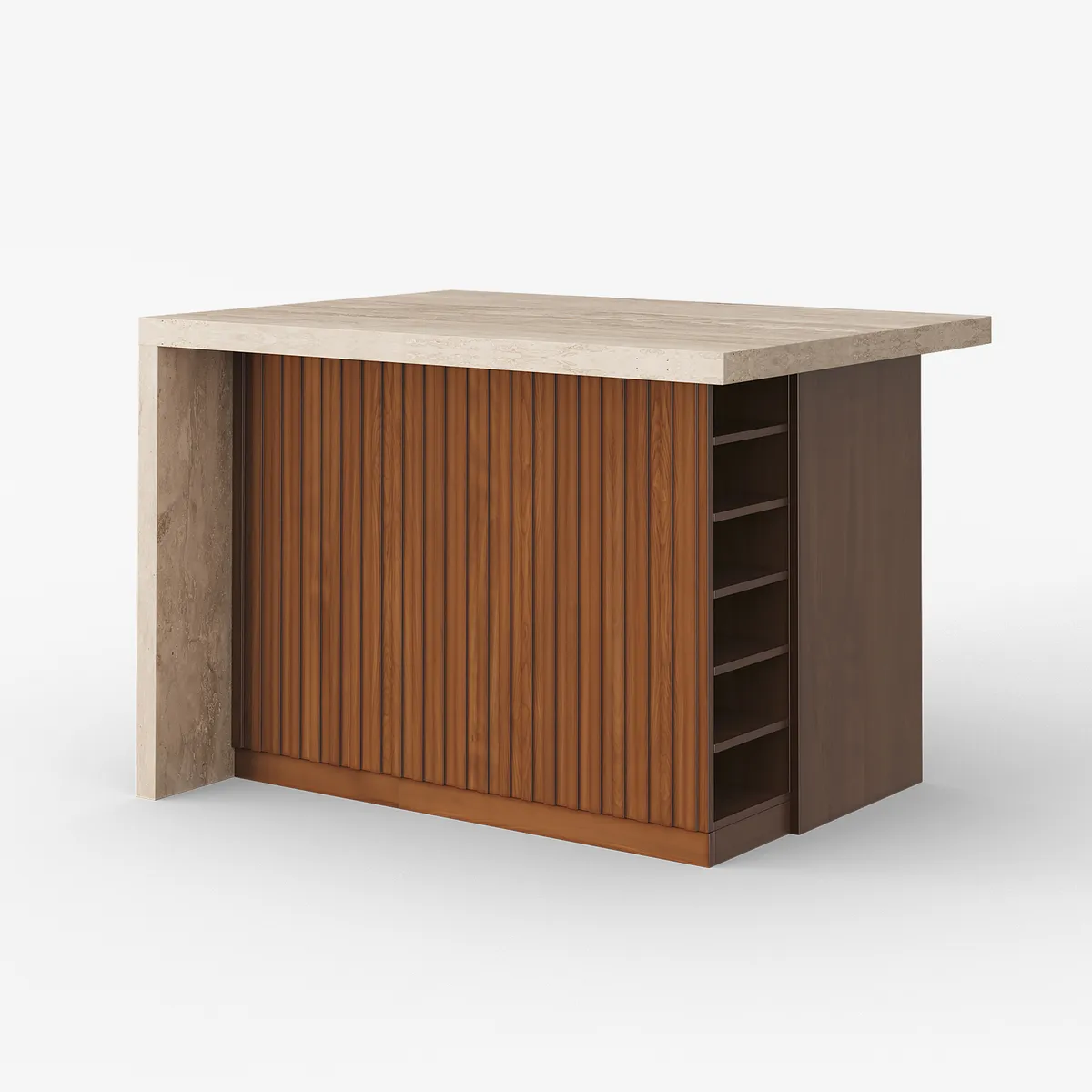72" Modern Kitchen Island Laminate & 4 Counter Stools Set Storage Cabinet — image 27