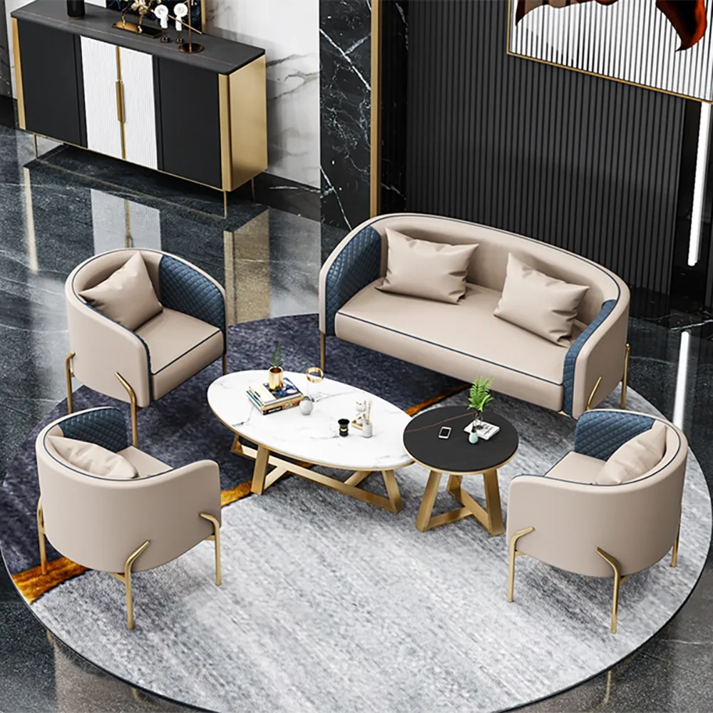 Modern Accent Chair Tufted Upholstered PU Leather Accent Chair — image 5