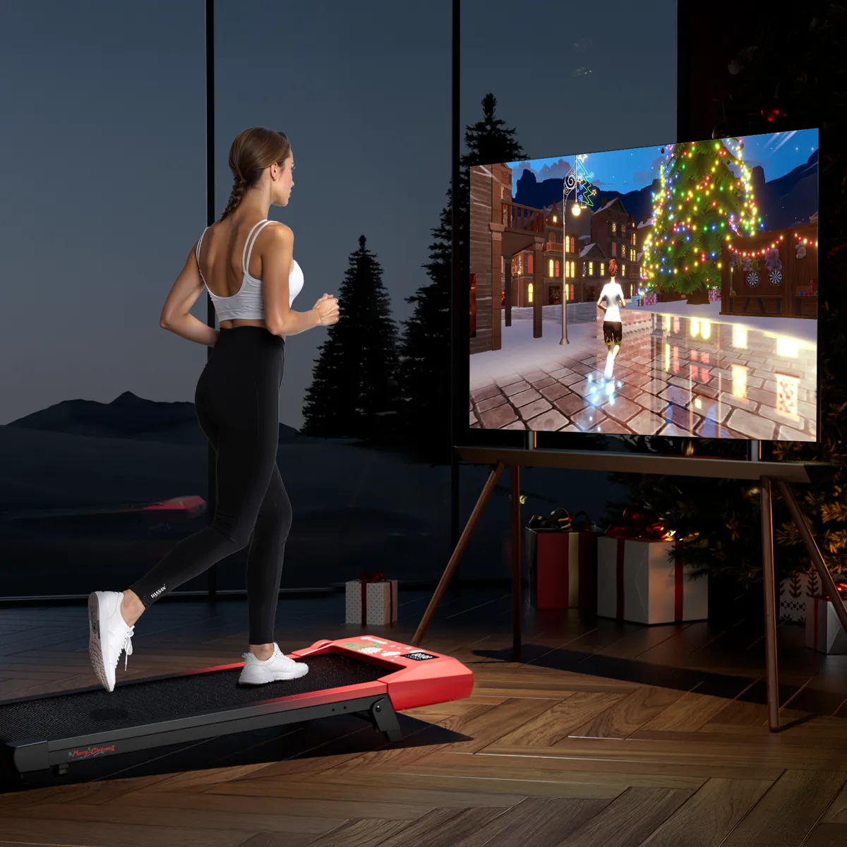 Q2 Christmas Edition 7% Incline Smart Walking Pad Treadmill — image 5