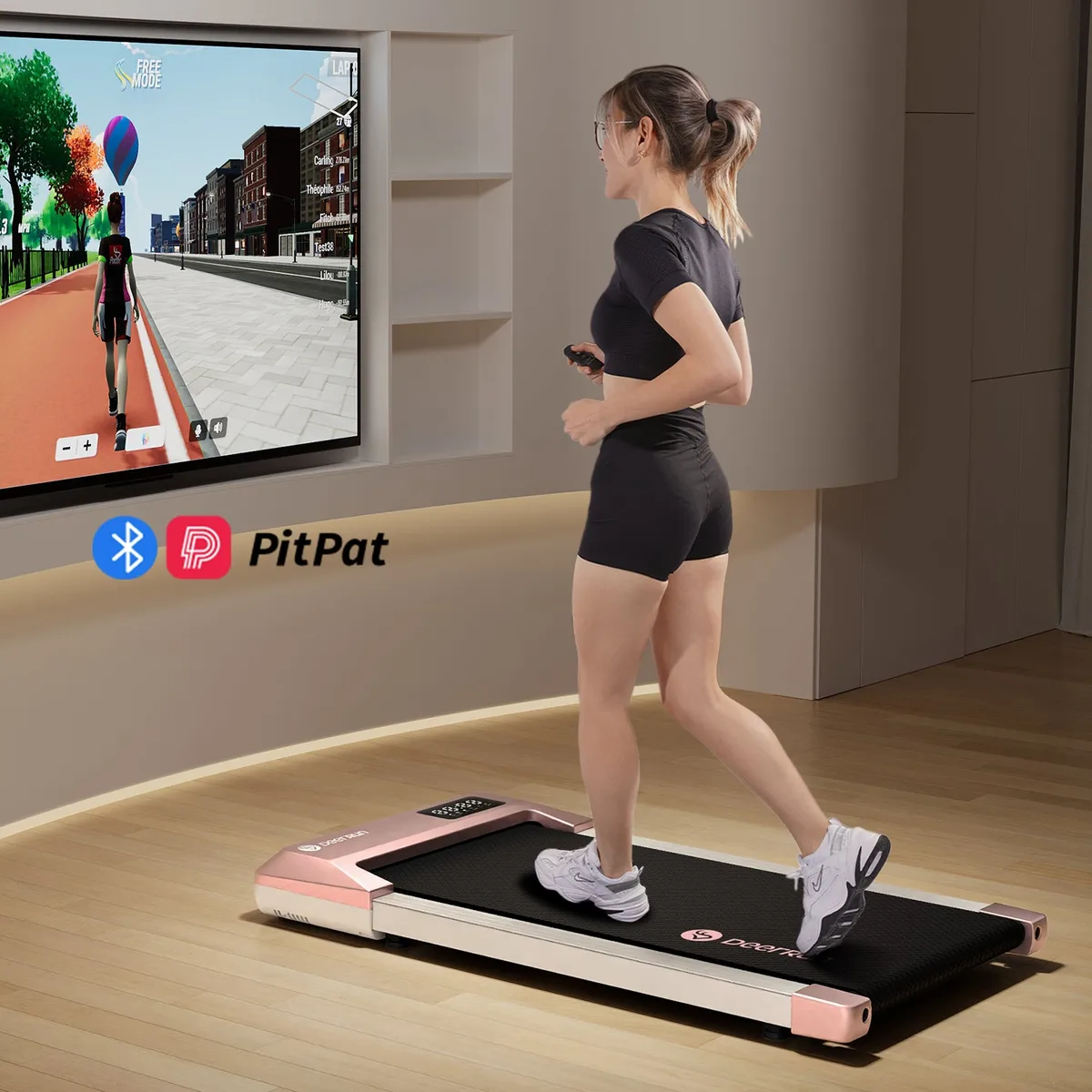 Q1 Urban Plus Smart Walking pad Treadmill with Remote Control - 350 Lbs — image 4