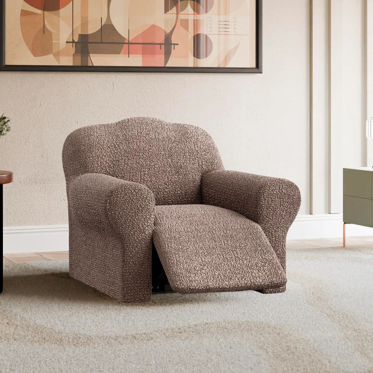 Recliner Chair Slipcover - 1-Piece Furniture Protector - Form Fit, Machine Washable - CottonRich Collection — image 4