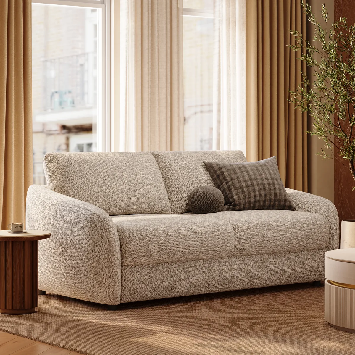 Modern Performance Chenille Sleeper Sofa — image 3