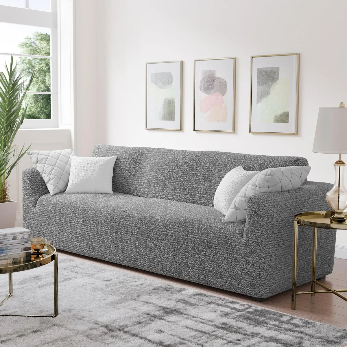 Sofa Slipcovers - 1-Piece Furniture Protector - Form Fit, Machine Washable -MicrofibraCollection — image 16