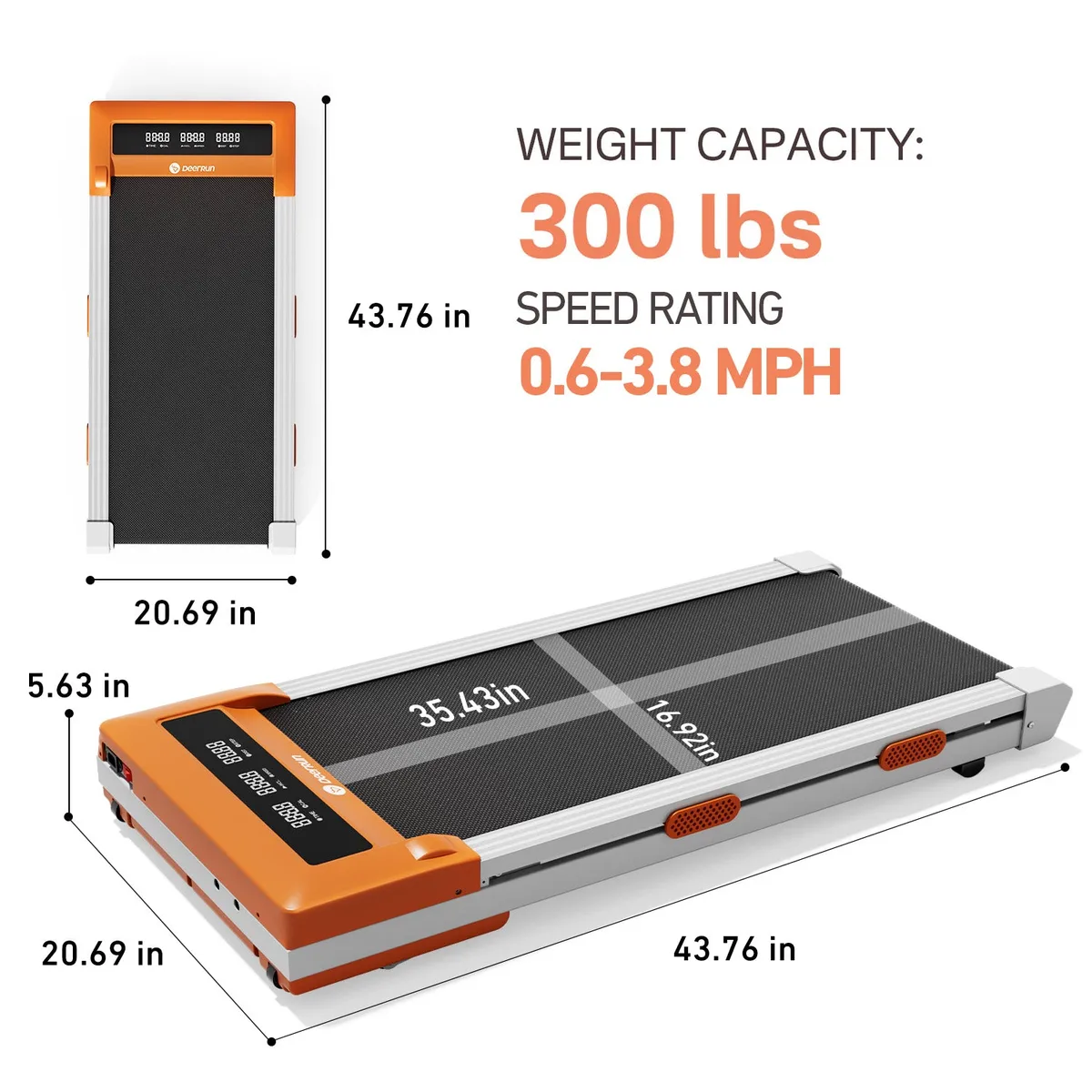 Z10 Smart Walking Pad Treadmill with remote control 12% Auto Incline - Luxe — image 8